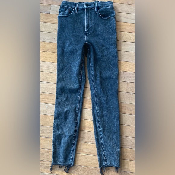 NWOT Frame Ali High Rise Cigarette black acid washed - Picture 1 of 15